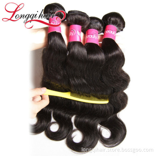 Hot New Human Hair 2015 Long Virgin Human Hair Body Wave Ebony Hair South Africa